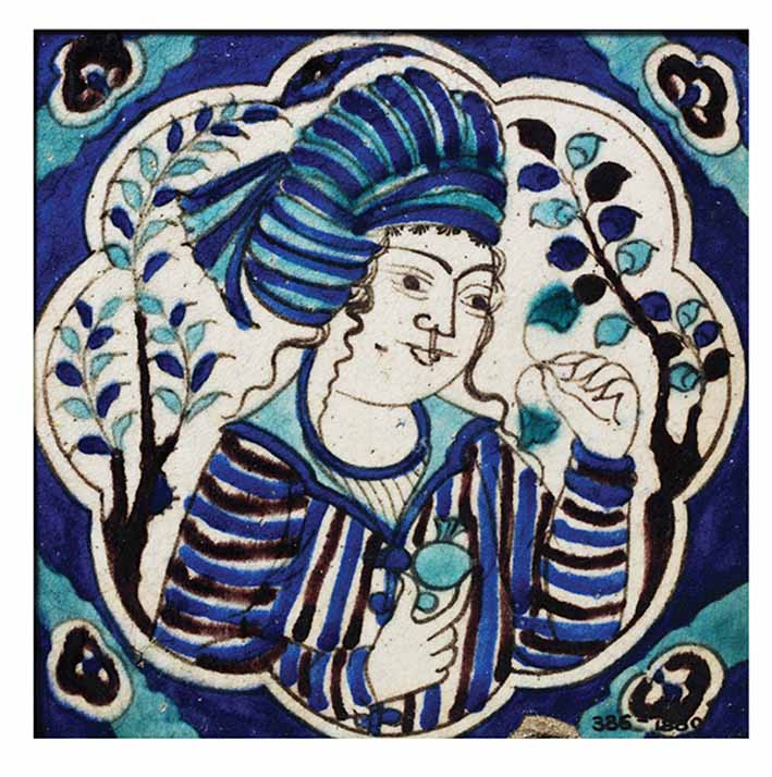 Tile, Iran, 17th century © Victoria and Albert Museum, London.