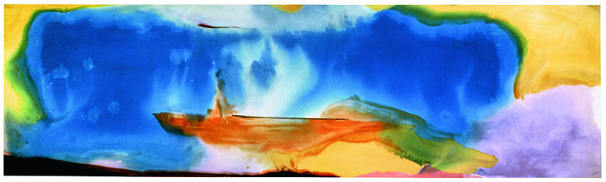 Helen Frankenthaler - Moveable Blue, 1973, acrylic on canvas, © 2014 Helen Frankenthaler Foundation, Inc, Artists Rights Society (ARS), New York
