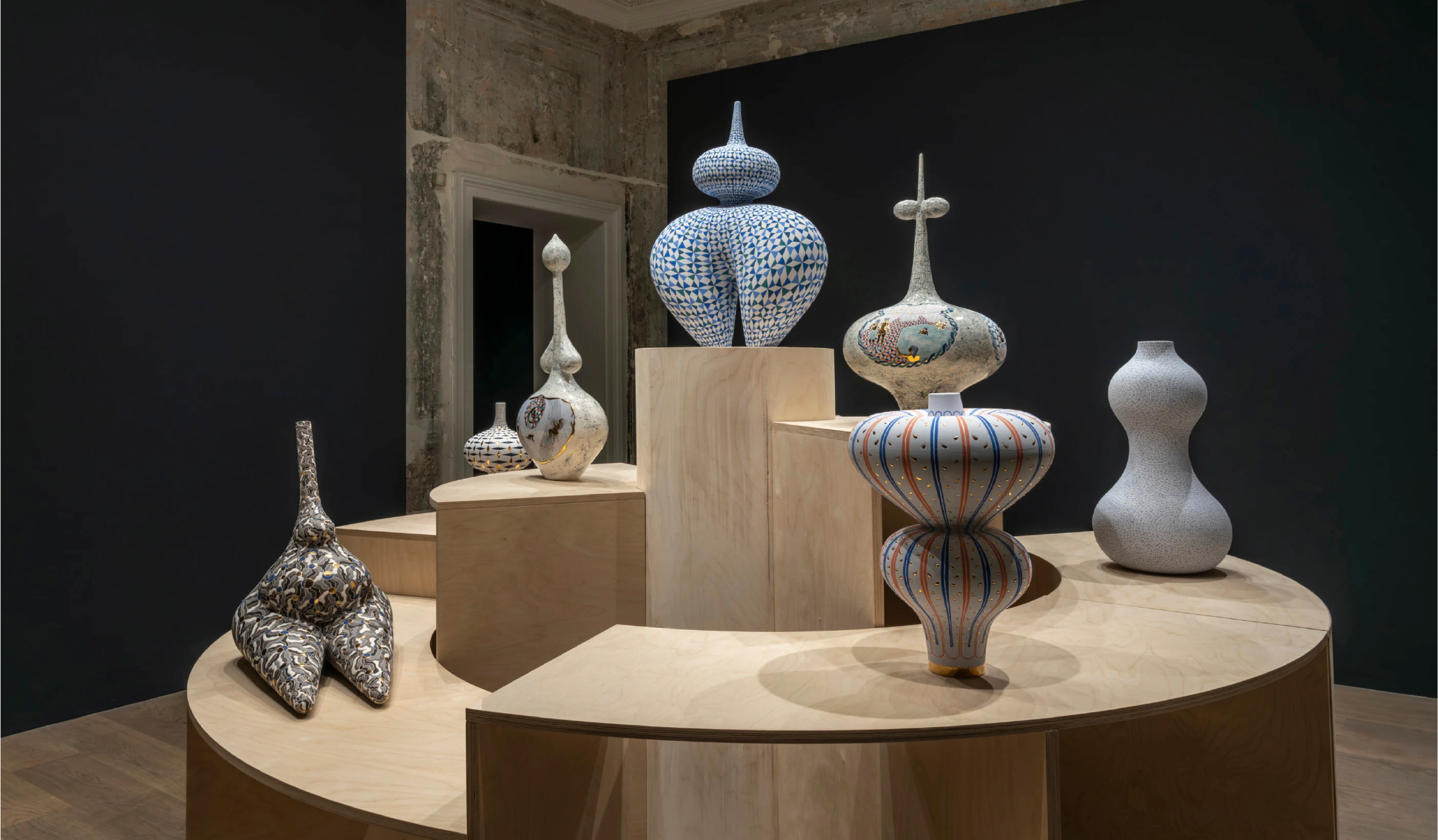 Installation view of centerpiece room