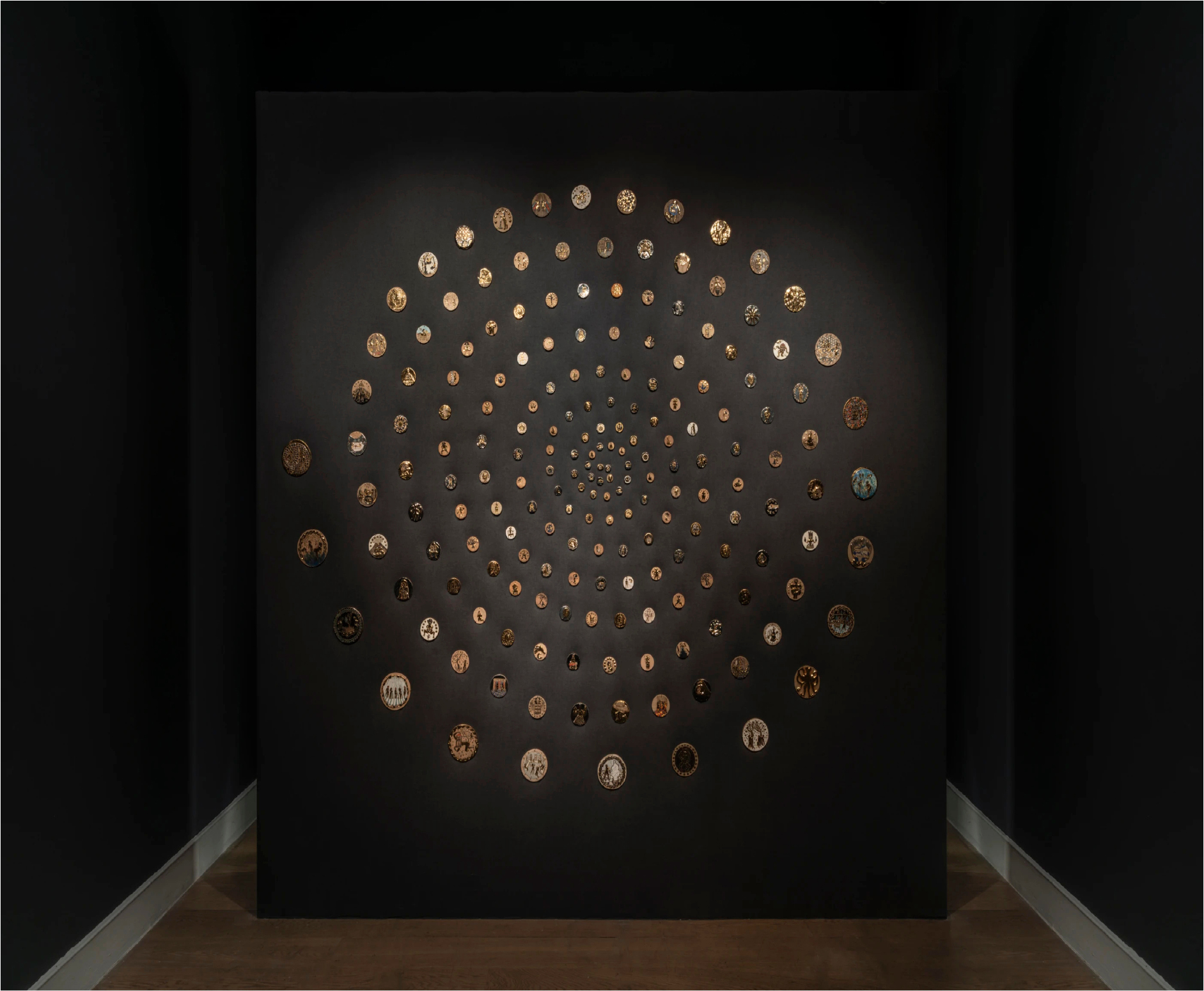 “Uras collapses hierarchies between the mythic and mundane, transforming the installation into a monument for women.”